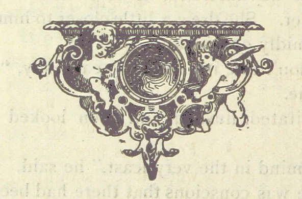 An illustration from Marjory Moore's Lovers, 1897, leaf 34