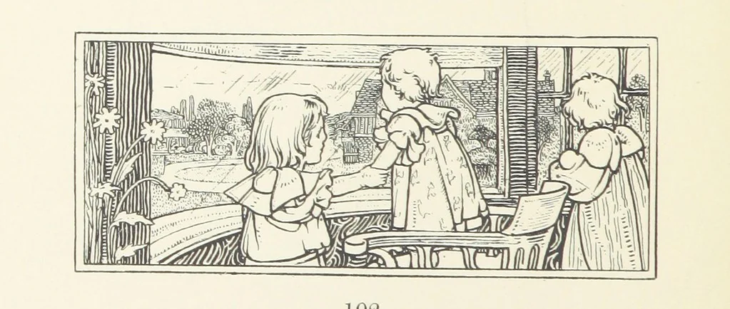 An illustration from The Child World. [In verse.] ... Illustrated by C. Robinson, 1896, leaf 106