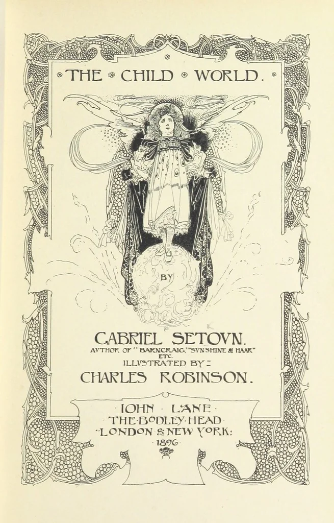 An illustration from The Child World. [In verse.] ... Illustrated by C. Robinson, 1896, leaf 11