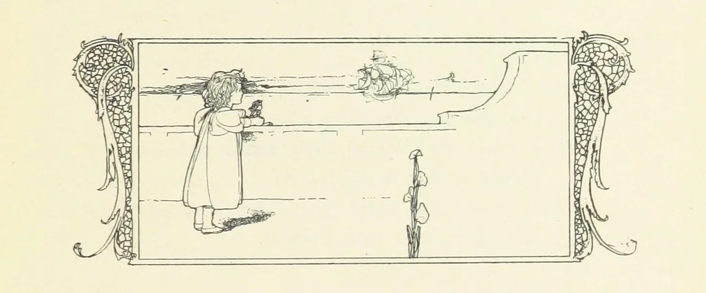 An illustration from The Child World. [In verse.] ... Illustrated by C. Robinson, 1896, leaf 133