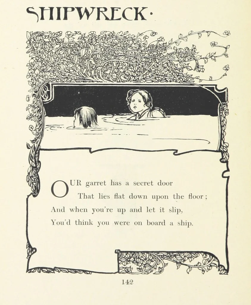 An illustration from The Child World. [In verse.] ... Illustrated by C. Robinson, 1896, leaf 146