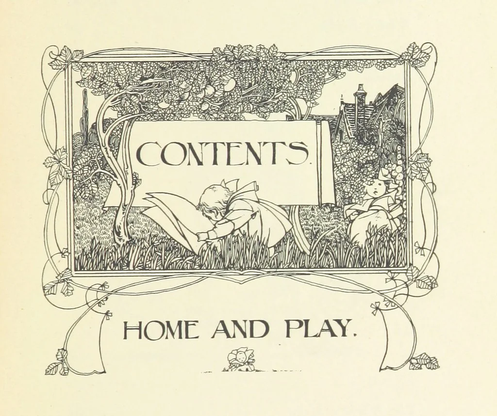 An illustration from The Child World. [In verse.] ... Illustrated by C. Robinson, 1896, leaf 15