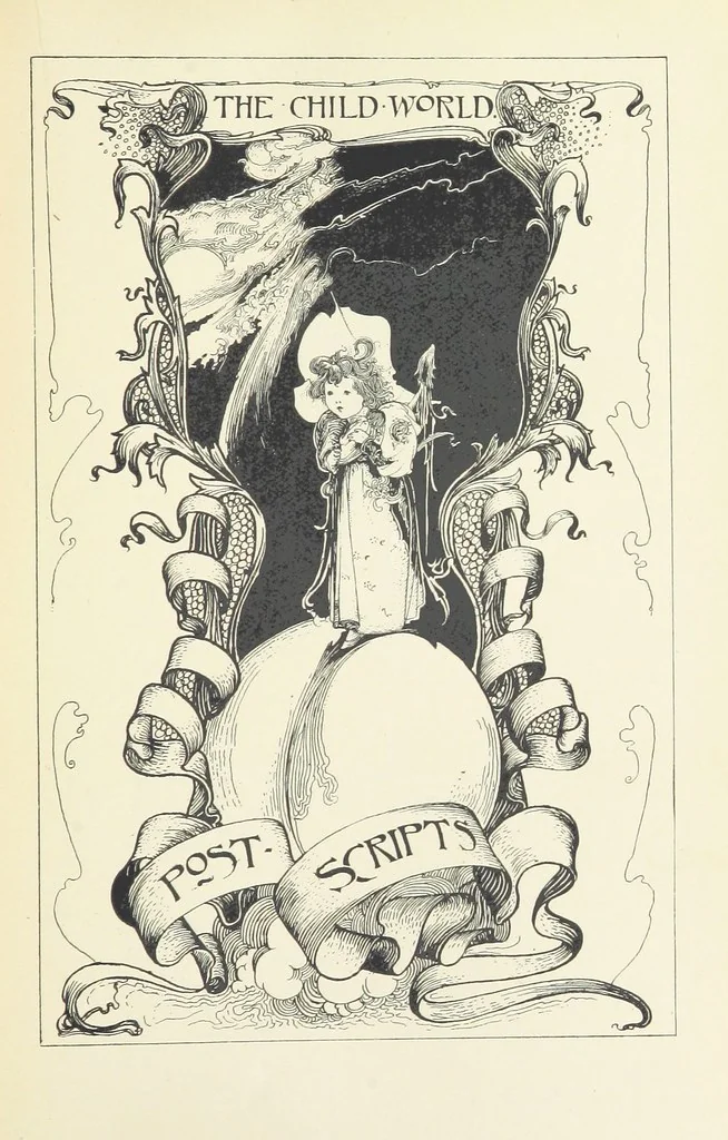 An illustration from The Child World. [In verse.] ... Illustrated by C. Robinson, 1896, leaf 157