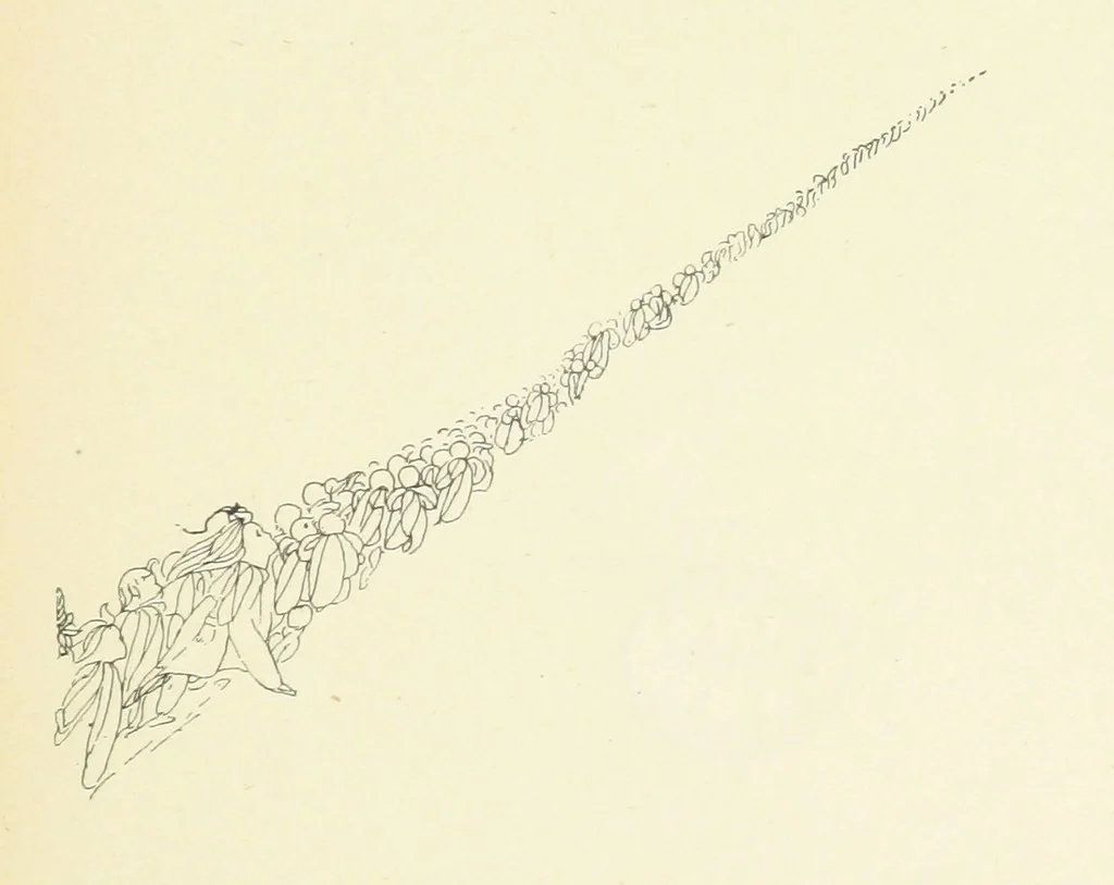 An illustration from The Child World. [In verse.] ... Illustrated by C. Robinson, 1896, leaf 177