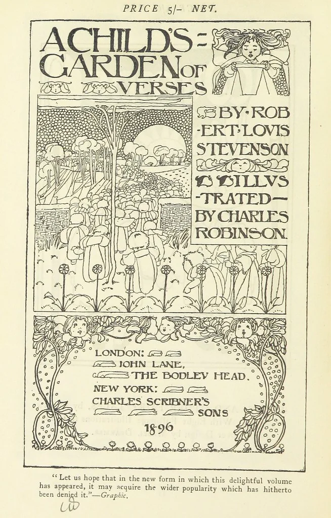 An illustration from The Child World. [In verse.] ... Illustrated by C. Robinson, 1896, leaf 192