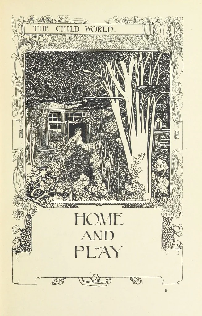 An illustration from The Child World. [In verse.] ... Illustrated by C. Robinson, 1896, leaf 21