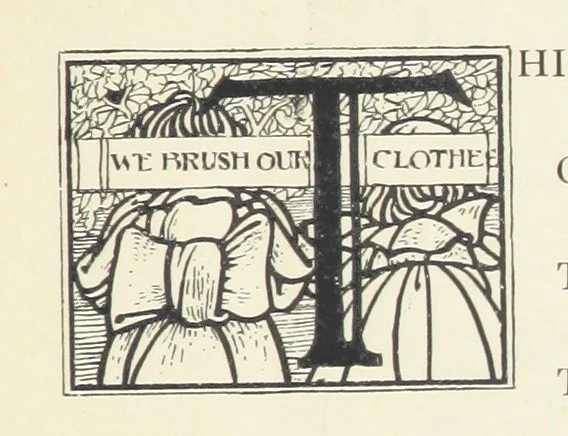 An illustration from The Child World. [In verse.] ... Illustrated by C. Robinson, 1896, leaf 35