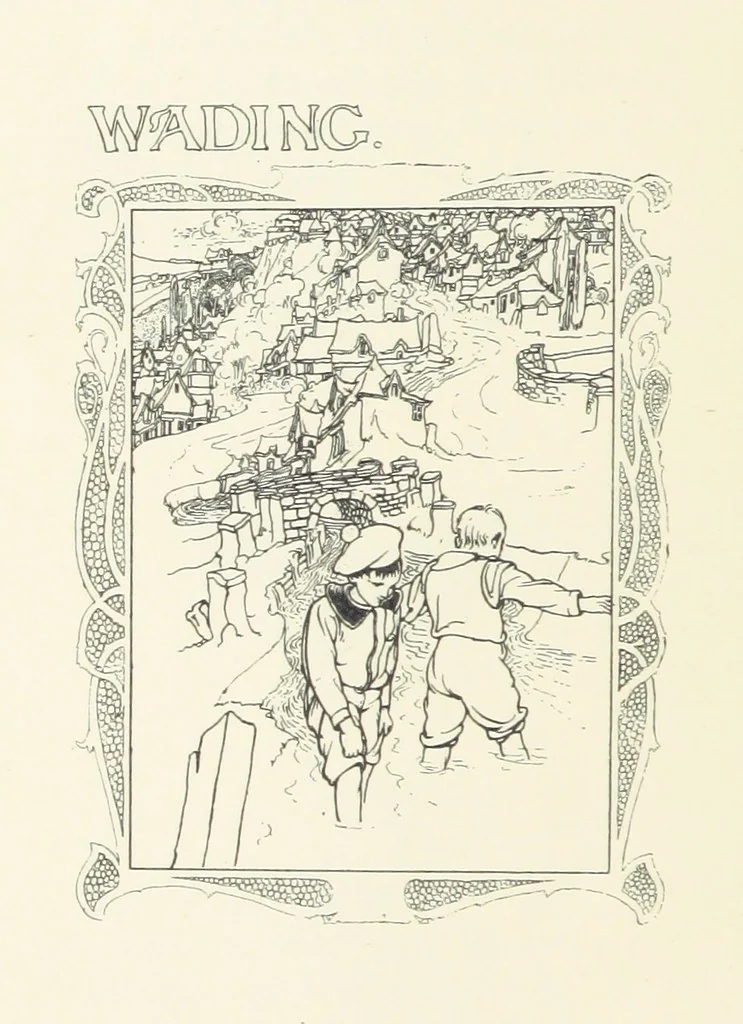 An illustration from The Child World. [In verse.] ... Illustrated by C. Robinson, 1896, leaf 40