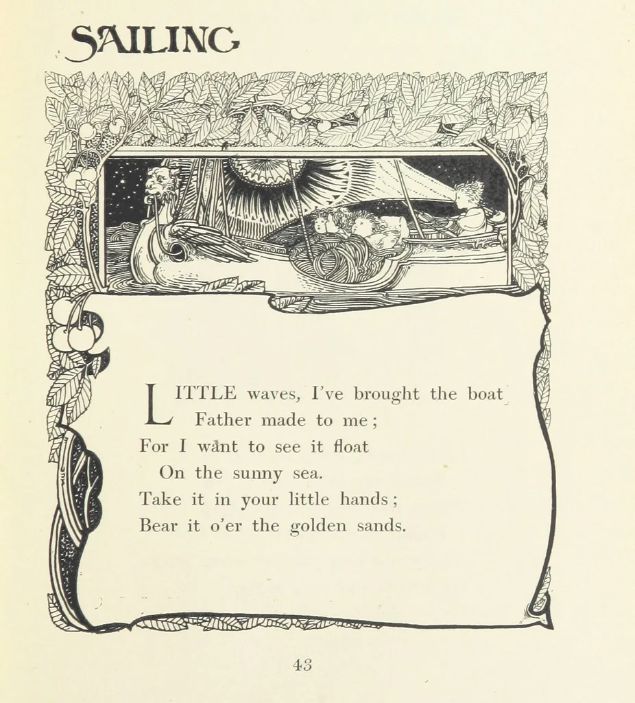An illustration from The Child World. [In verse.] ... Illustrated by C. Robinson, 1896, leaf 47