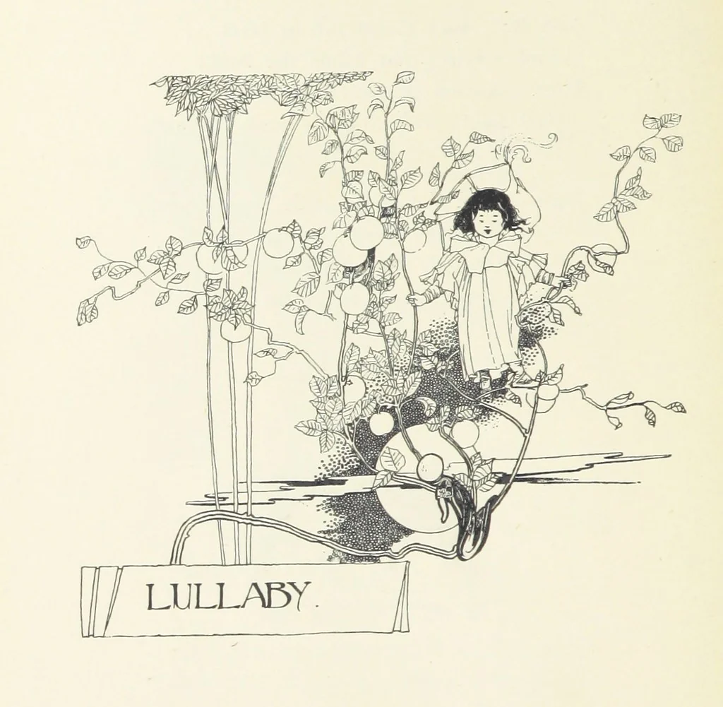 An illustration from The Child World. [In verse.] ... Illustrated by C. Robinson, 1896, leaf 58