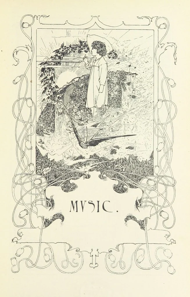 An illustration from The Child World. [In verse.] ... Illustrated by C. Robinson, 1896, leaf 61
