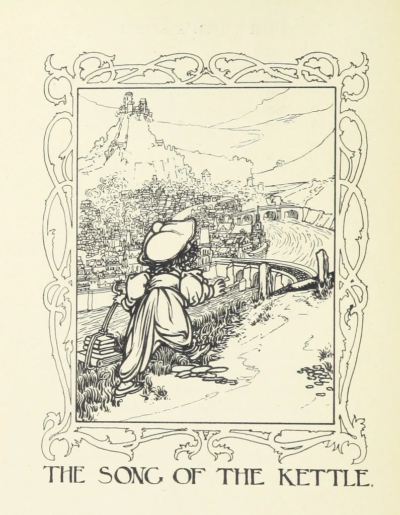 An illustration from The Child World. [In verse.] ... Illustrated by C. Robinson, 1896, leaf 72