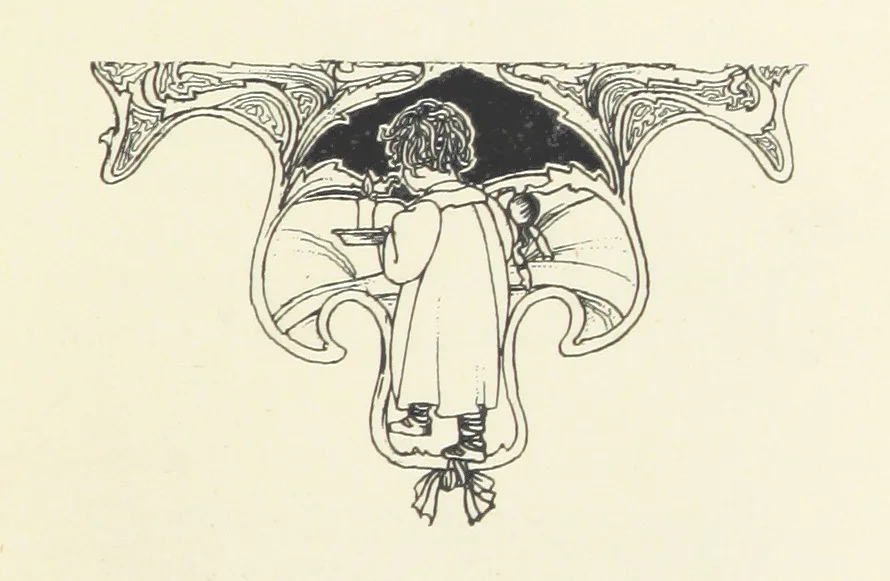 An illustration from The Child World. [In verse.] ... Illustrated by C. Robinson, 1896, leaf 93
