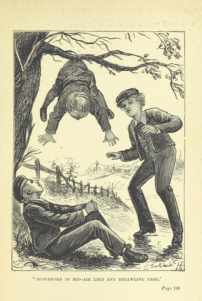 An illustration from Chums: a tale for the youngsters. Illustrated, etc, 1878, leaf 163