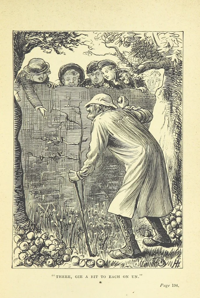 An illustration from Chums: a tale for the youngsters. Illustrated, etc, 1878, leaf 209