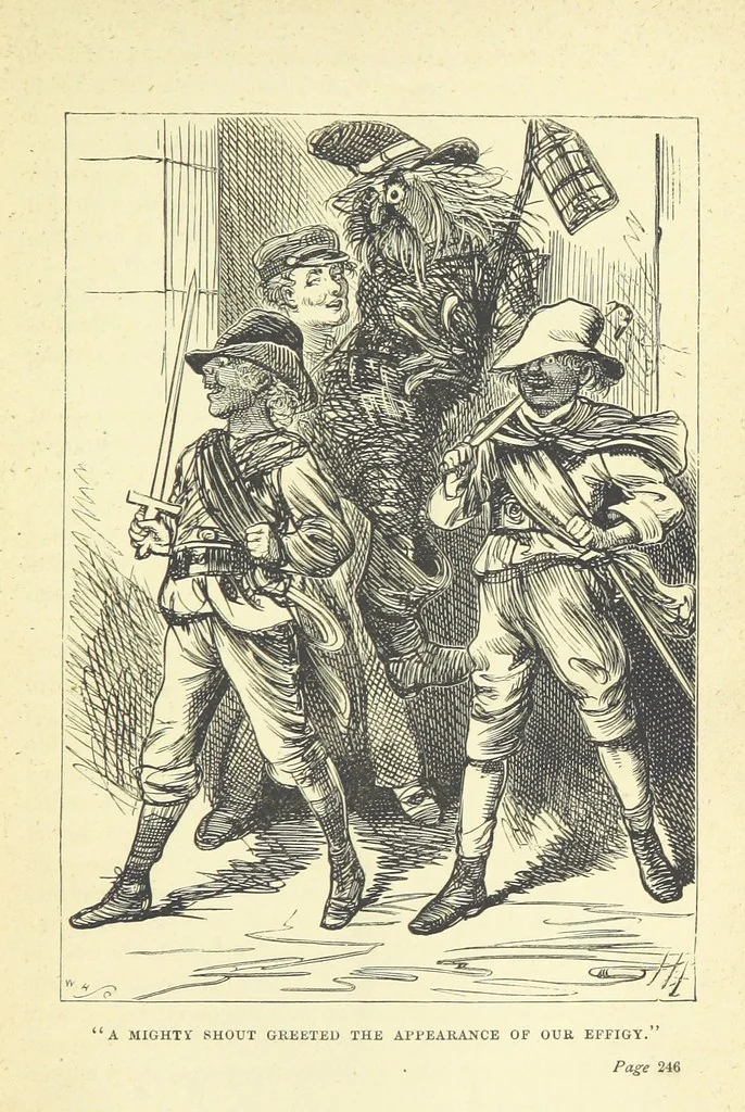 An illustration from Chums: a tale for the youngsters. Illustrated, etc, 1878, leaf 271