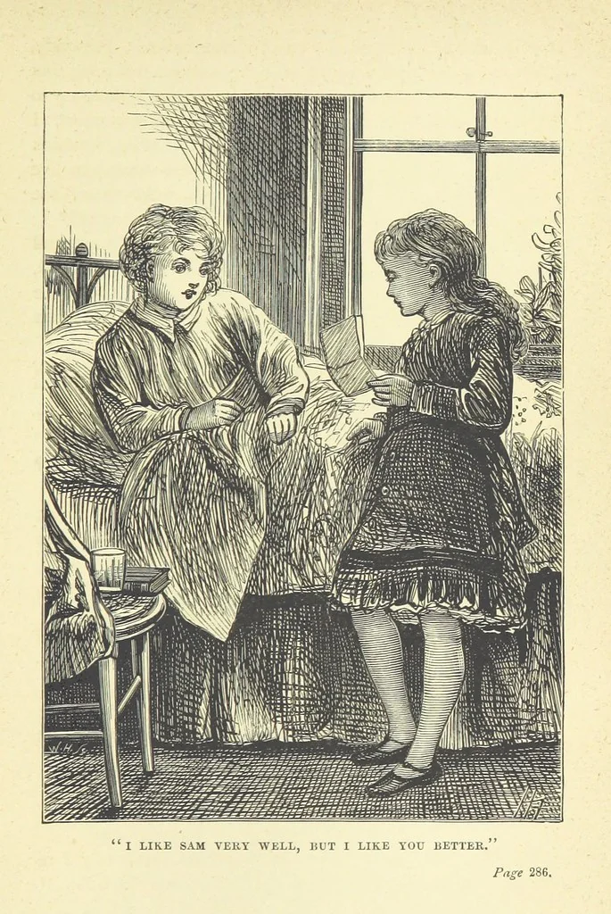 An illustration from Chums: a tale for the youngsters. Illustrated, etc, 1878, leaf 313