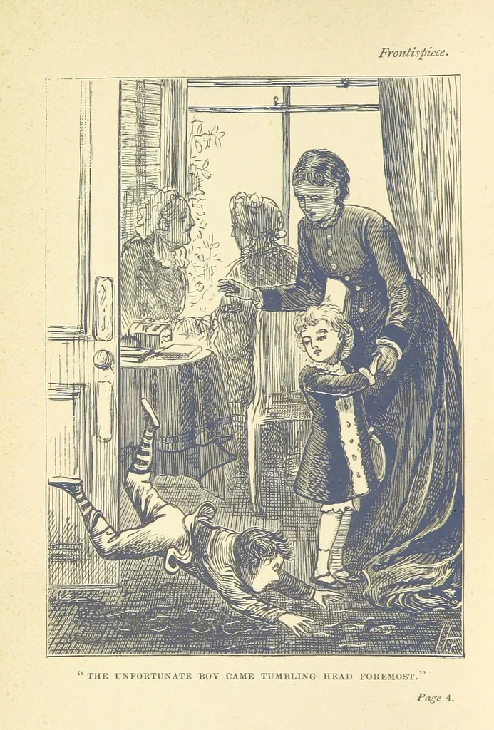 An illustration from Chums: a tale for the youngsters. Illustrated, etc, 1878, leaf 8