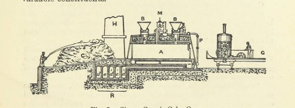 An illustration from An Elementary Text-Book of Metallurgy ... Second edition. With numerous illustrations, 1899, leaf 55
