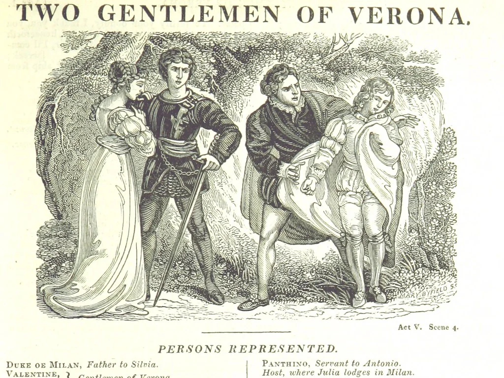 An illustration from The Works of Shakspeare; from the text of Johnson, Steevens, and Reed. With a biographical memoir, and a variety of interesting matter, illustrative of his life and writings. By W. Harvey, 1825, leaf 109