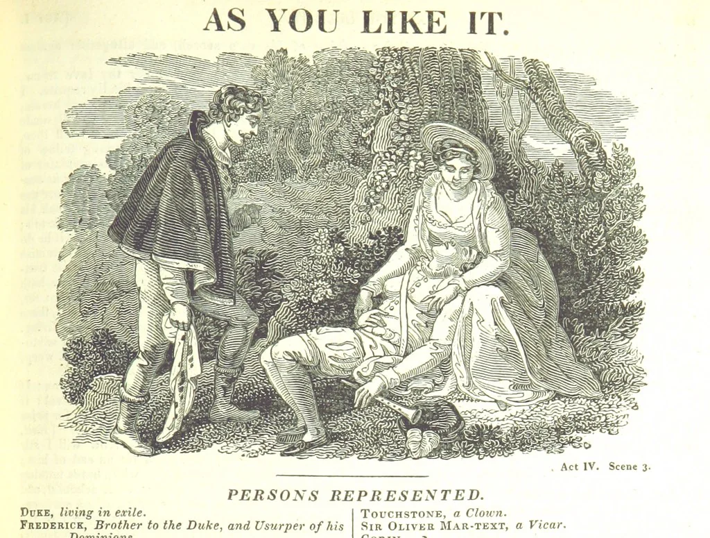 An illustration from The Works of Shakspeare; from the text of Johnson, Steevens, and Reed. With a biographical memoir, and a variety of interesting matter, illustrative of his life and writings. By W. Harvey, 1825, leaf 259