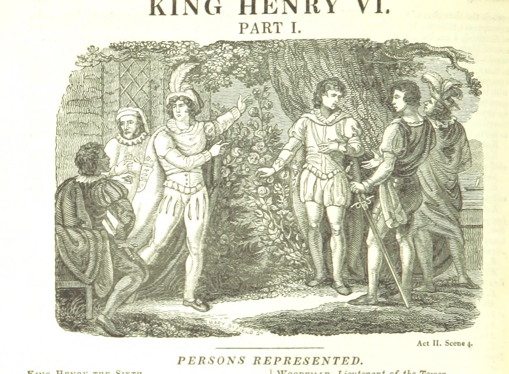 An illustration from The Works of Shakspeare; from the text of Johnson, Steevens, and Reed. With a biographical memoir, and a variety of interesting matter, illustrative of his life and writings. By W. Harvey, 1825, leaf 486