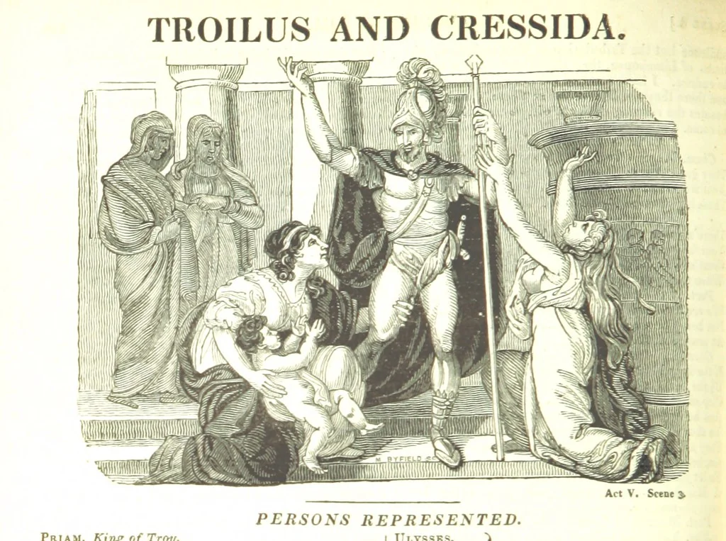 An illustration from The Works of Shakspeare; from the text of Johnson, Steevens, and Reed. With a biographical memoir, and a variety of interesting matter, illustrative of his life and writings. By W. Harvey, 1825, leaf 606