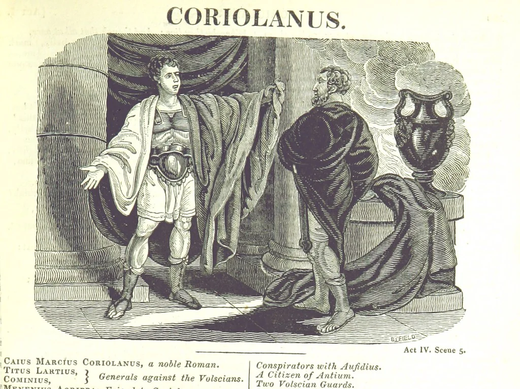 An illustration from The Works of Shakspeare; from the text of Johnson, Steevens, and Reed. With a biographical memoir, and a variety of interesting matter, illustrative of his life and writings. By W. Harvey, 1825, leaf 651