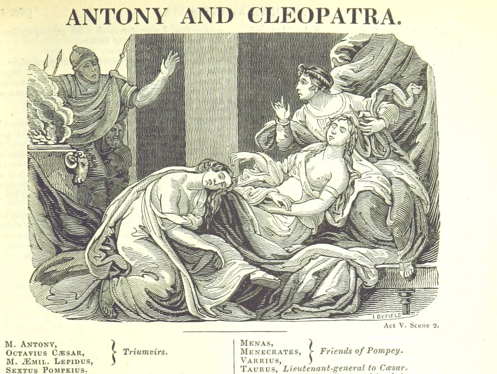 An illustration from The Works of Shakspeare; from the text of Johnson, Steevens, and Reed. With a biographical memoir, and a variety of interesting matter, illustrative of his life and writings. By W. Harvey, 1825, leaf 697