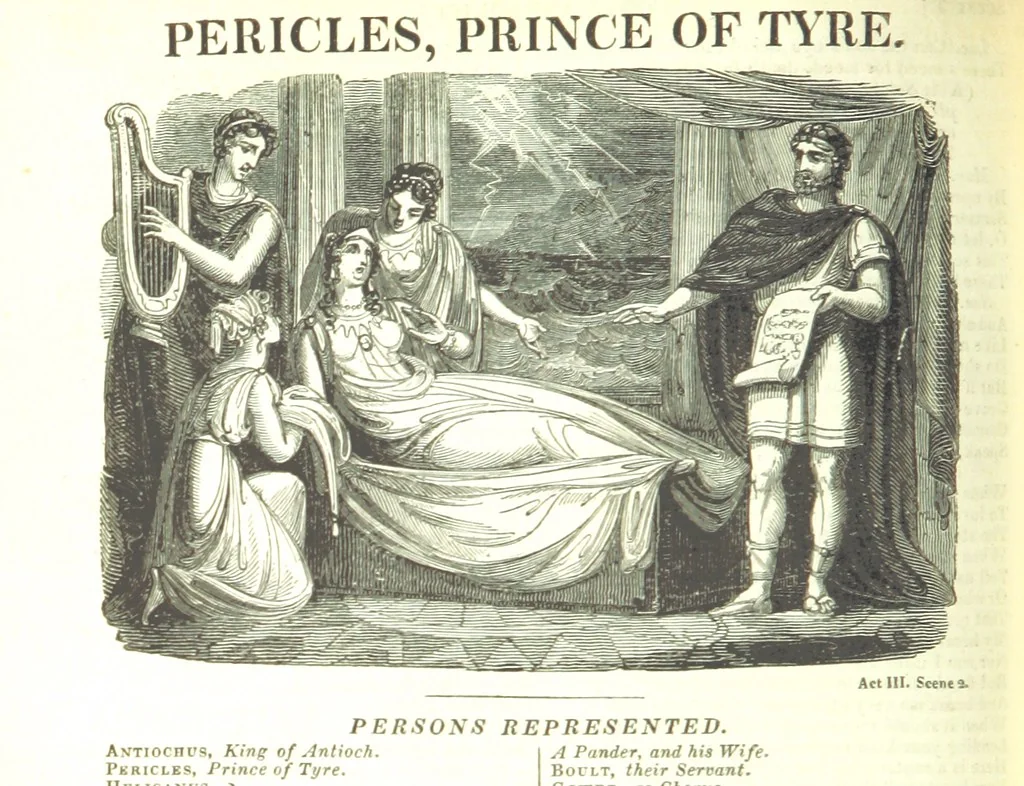 An illustration from The Works of Shakspeare; from the text of Johnson, Steevens, and Reed. With a biographical memoir, and a variety of interesting matter, illustrative of his life and writings. By W. Harvey, 1825, leaf 768