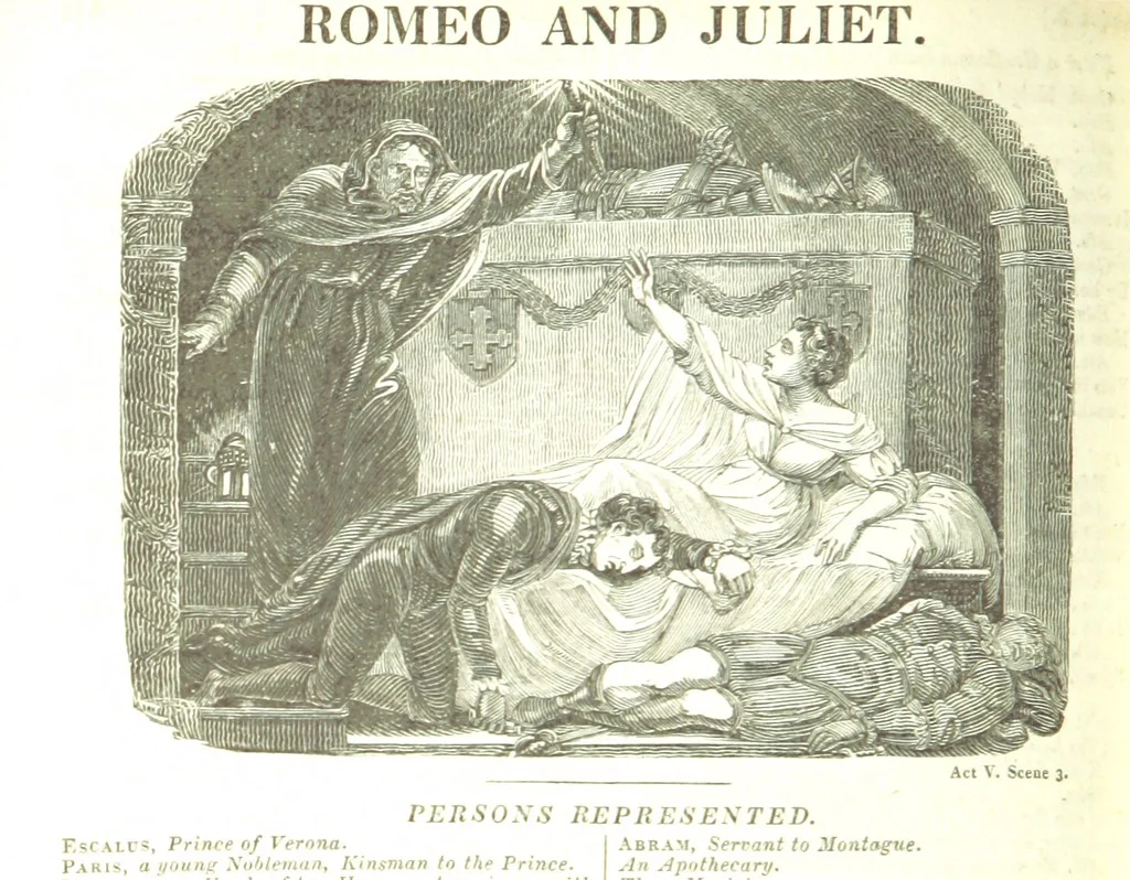 An illustration from The Works of Shakspeare; from the text of Johnson, Steevens, and Reed. With a biographical memoir, and a variety of interesting matter, illustrative of his life and writings. By W. Harvey, 1825, leaf 812