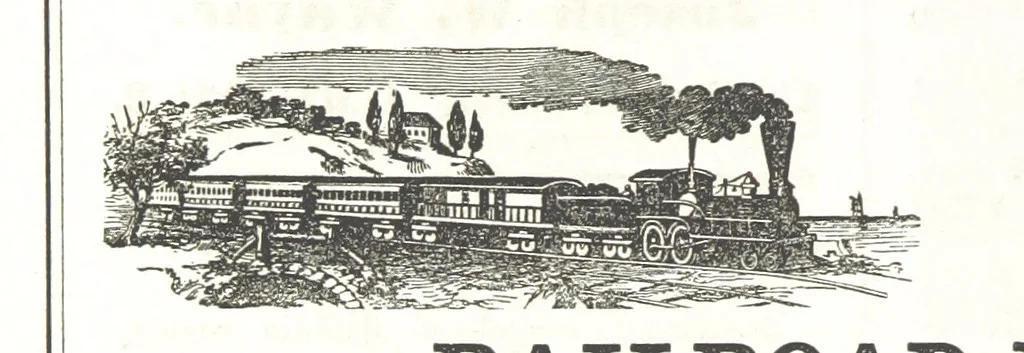 An illustration from Sheppard's Shippers' Guide to the South and West, embracing twenty-three states, Ohio, Indiana, Illinois, etc, 1867, leaf 100