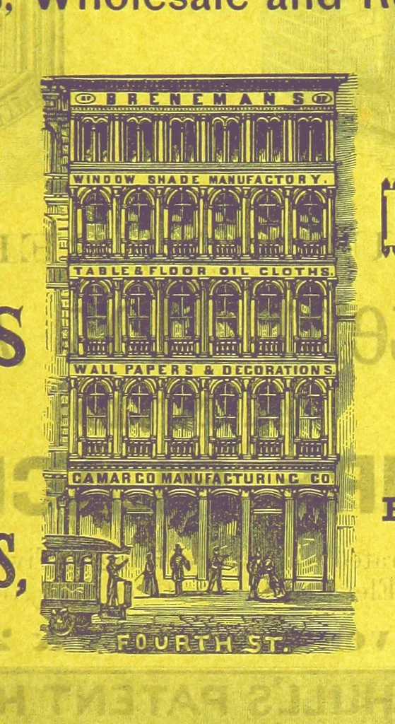 An illustration from Sheppard's Shippers' Guide to the South and West, embracing twenty-three states, Ohio, Indiana, Illinois, etc, 1867, leaf 115