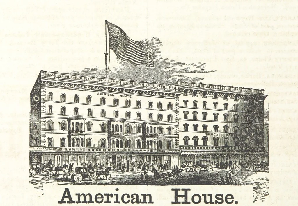 An illustration from Sheppard's Shippers' Guide to the South and West, embracing twenty-three states, Ohio, Indiana, Illinois, etc, 1867, leaf 218