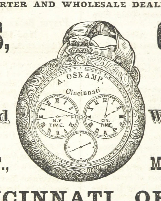 An illustration from Sheppard's Shippers' Guide to the South and West, embracing twenty-three states, Ohio, Indiana, Illinois, etc, 1867, leaf 220