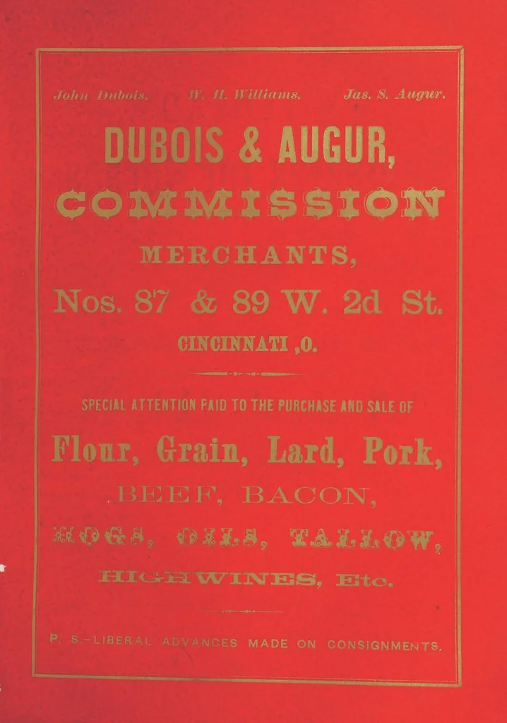 An illustration from Sheppard's Shippers' Guide to the South and West, embracing twenty-three states, Ohio, Indiana, Illinois, etc, 1867, leaf 385