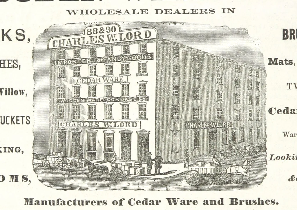 An illustration from Sheppard's Shippers' Guide to the South and West, embracing twenty-three states, Ohio, Indiana, Illinois, etc, 1867, leaf 42