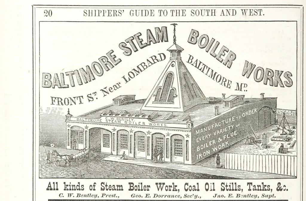 An illustration from Sheppard's Shippers' Guide to the South and West, embracing twenty-three states, Ohio, Indiana, Illinois, etc, 1867, leaf 44