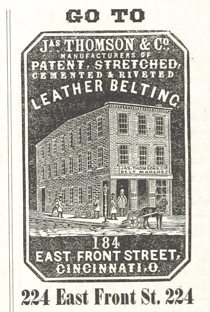 An illustration from Sheppard's Shippers' Guide to the South and West, embracing twenty-three states, Ohio, Indiana, Illinois, etc, 1867, leaf 470