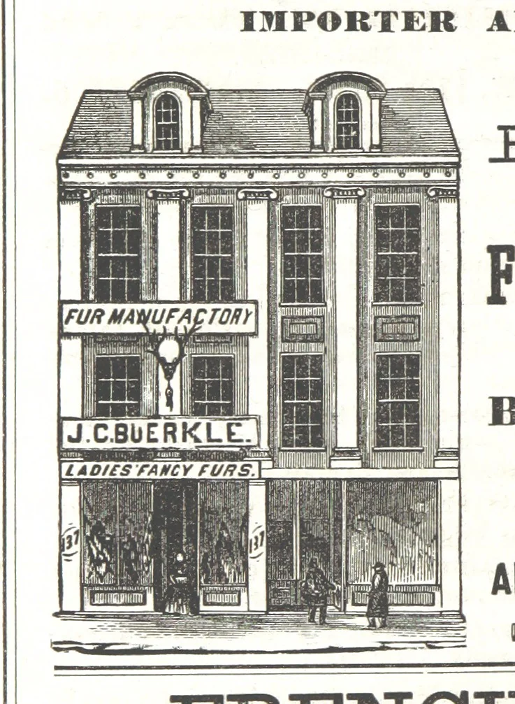 An illustration from Sheppard's Shippers' Guide to the South and West, embracing twenty-three states, Ohio, Indiana, Illinois, etc, 1867, leaf 496