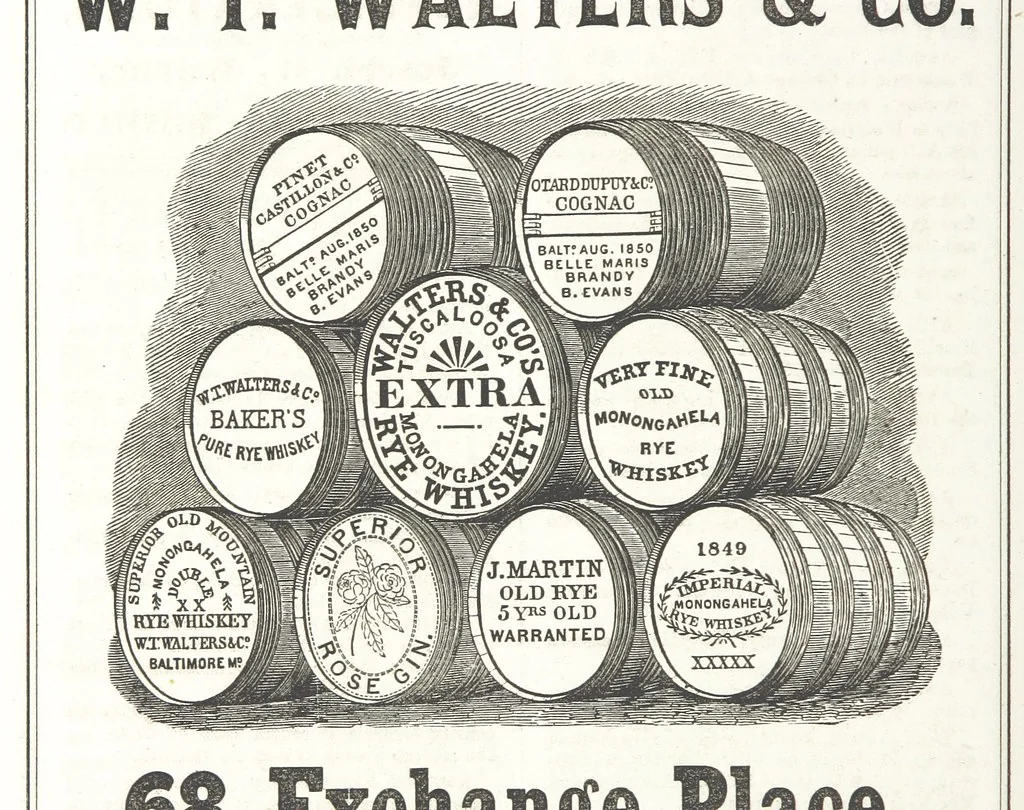 An illustration from Sheppard's Shippers' Guide to the South and West, embracing twenty-three states, Ohio, Indiana, Illinois, etc, 1867, leaf 50