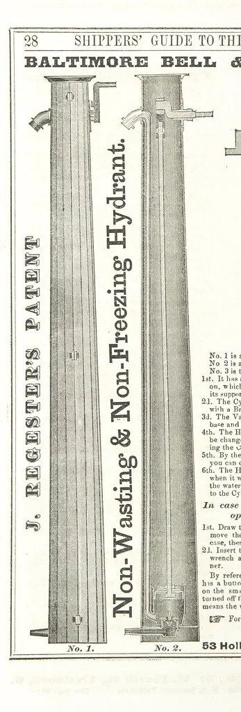 An illustration from Sheppard's Shippers' Guide to the South and West, embracing twenty-three states, Ohio, Indiana, Illinois, etc, 1867, leaf 52