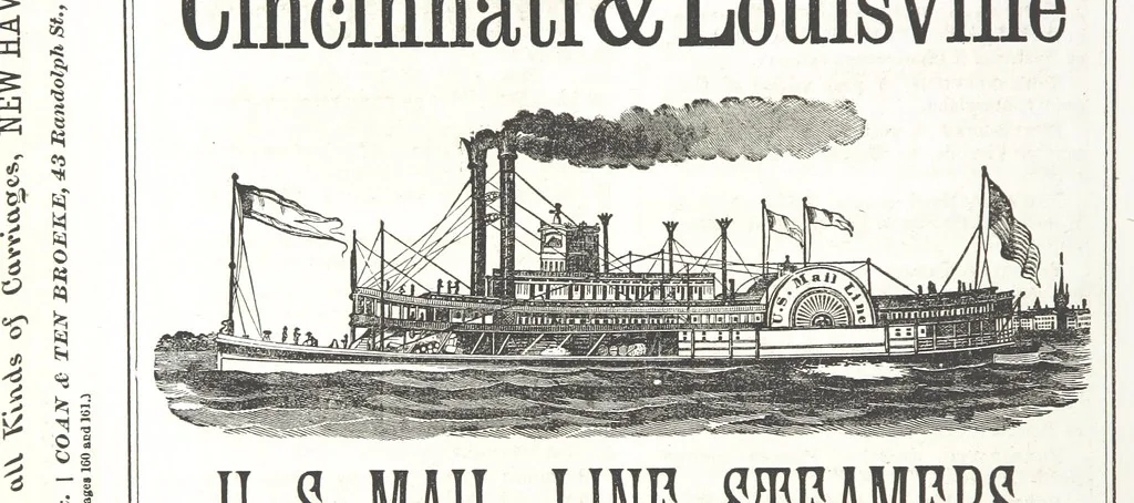 An illustration from Sheppard's Shippers' Guide to the South and West, embracing twenty-three states, Ohio, Indiana, Illinois, etc, 1867, leaf 534