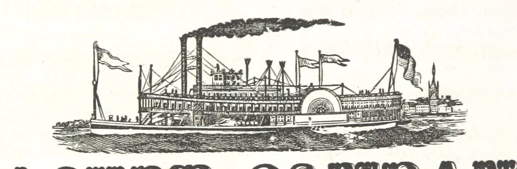 An illustration from Sheppard's Shippers' Guide to the South and West, embracing twenty-three states, Ohio, Indiana, Illinois, etc, 1867, leaf 538