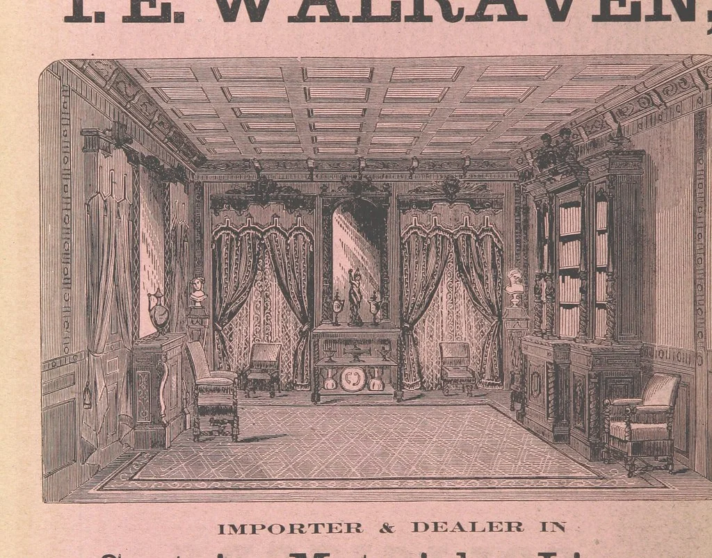 An illustration from Sheppard's Shippers' Guide to the South and West, embracing twenty-three states, Ohio, Indiana, Illinois, etc, 1867, leaf 586