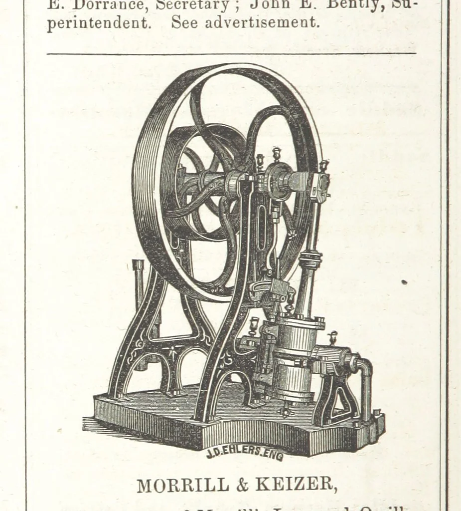 An illustration from Sheppard's Shippers' Guide to the South and West, embracing twenty-three states, Ohio, Indiana, Illinois, etc, 1867, leaf 760