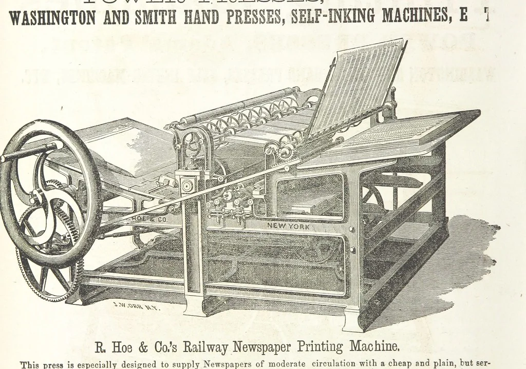An illustration from Sheppard's Shippers' Guide to the South and West, embracing twenty-three states, Ohio, Indiana, Illinois, etc, 1867, leaf 764