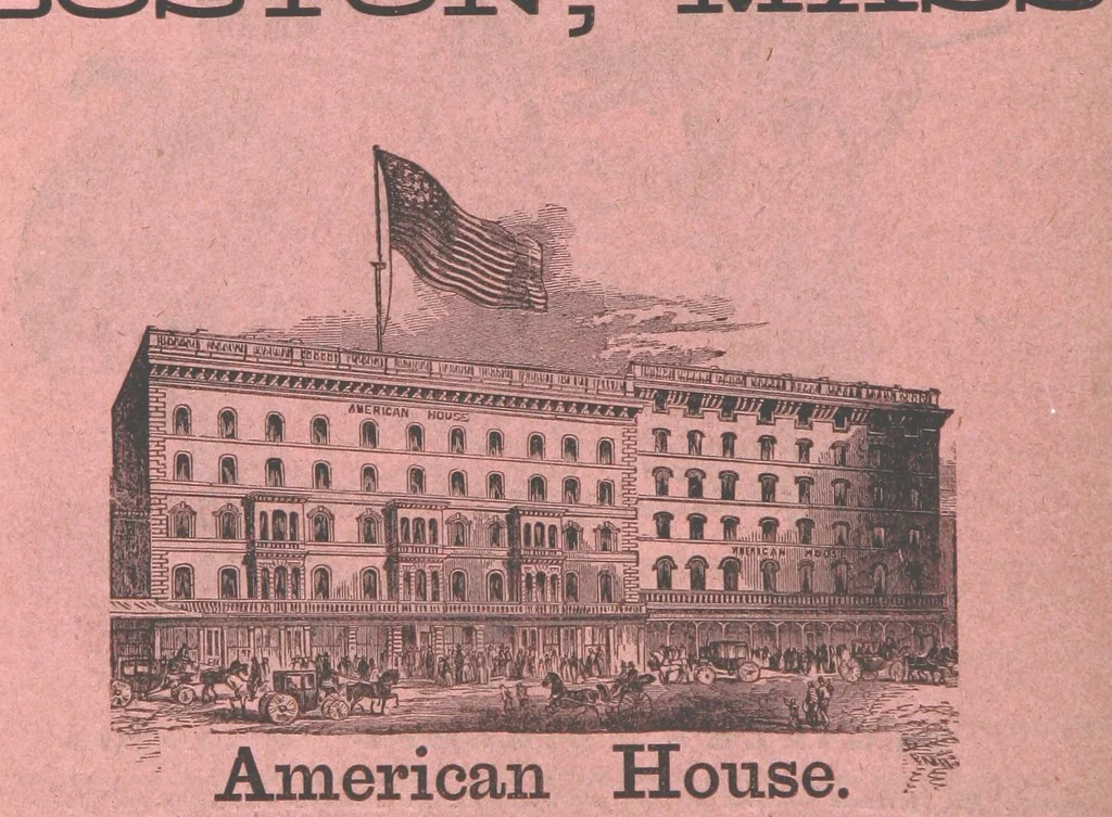An illustration from Sheppard's Shippers' Guide to the South and West, embracing twenty-three states, Ohio, Indiana, Illinois, etc, 1867, leaf 84