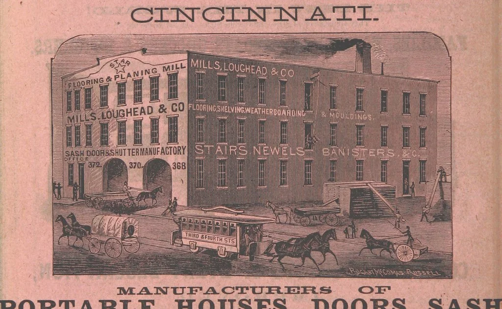 An illustration from Sheppard's Shippers' Guide to the South and West, embracing twenty-three states, Ohio, Indiana, Illinois, etc, 1867, leaf 96