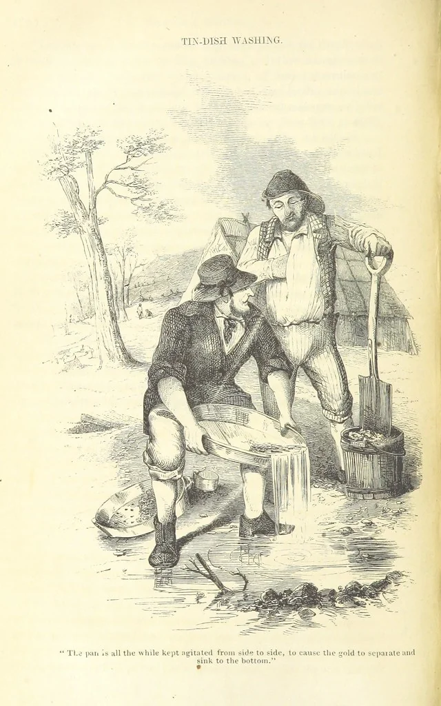 An illustration from Adventures of a Gold-Digger ... Illustrated, etc. [A reissue of “The Gold-Finder of Australia.”, 1856, leaf 360